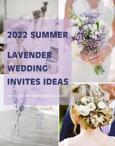 Romantic Lavender Wedding Invitation Ideas that Perfectly Celebrate Summer